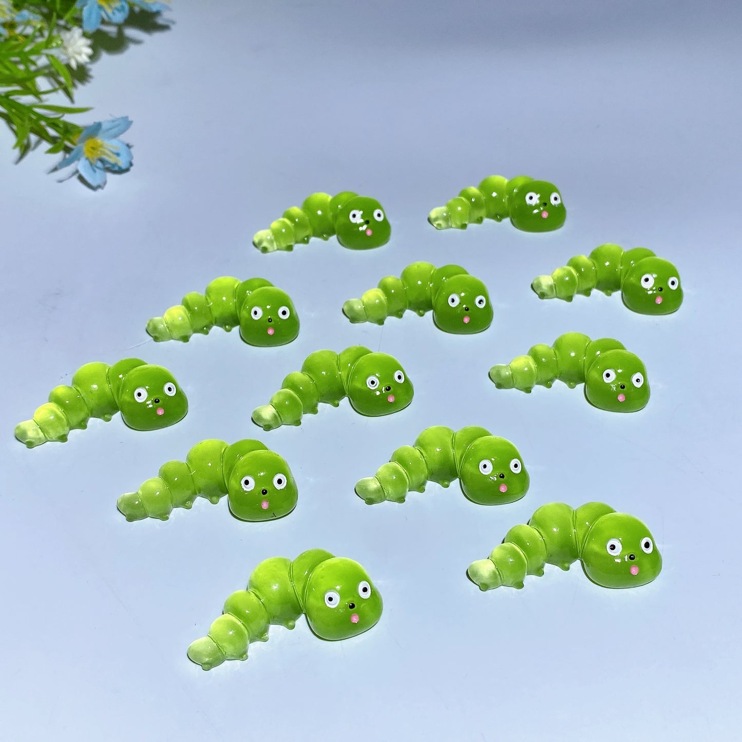 Luminous Caterpillar Ladybug Carving 4pcs Crystal healing Bulk Wholesale
