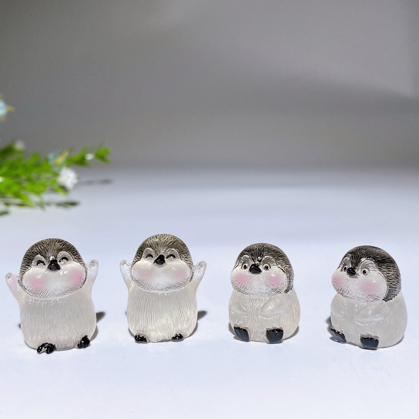 Luminous Penguin Carving 3pcs Crystal Healing Bulk Wholesale