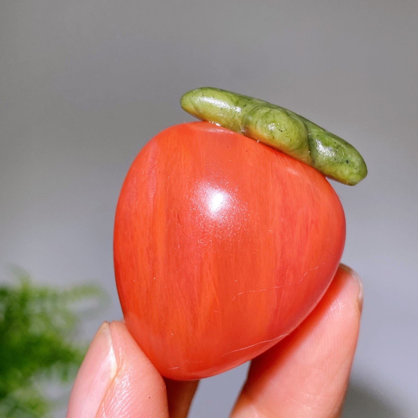 1.6" Crystal Fruit Cherry Tomato Carving Crystal Healing Bulk Wholesale