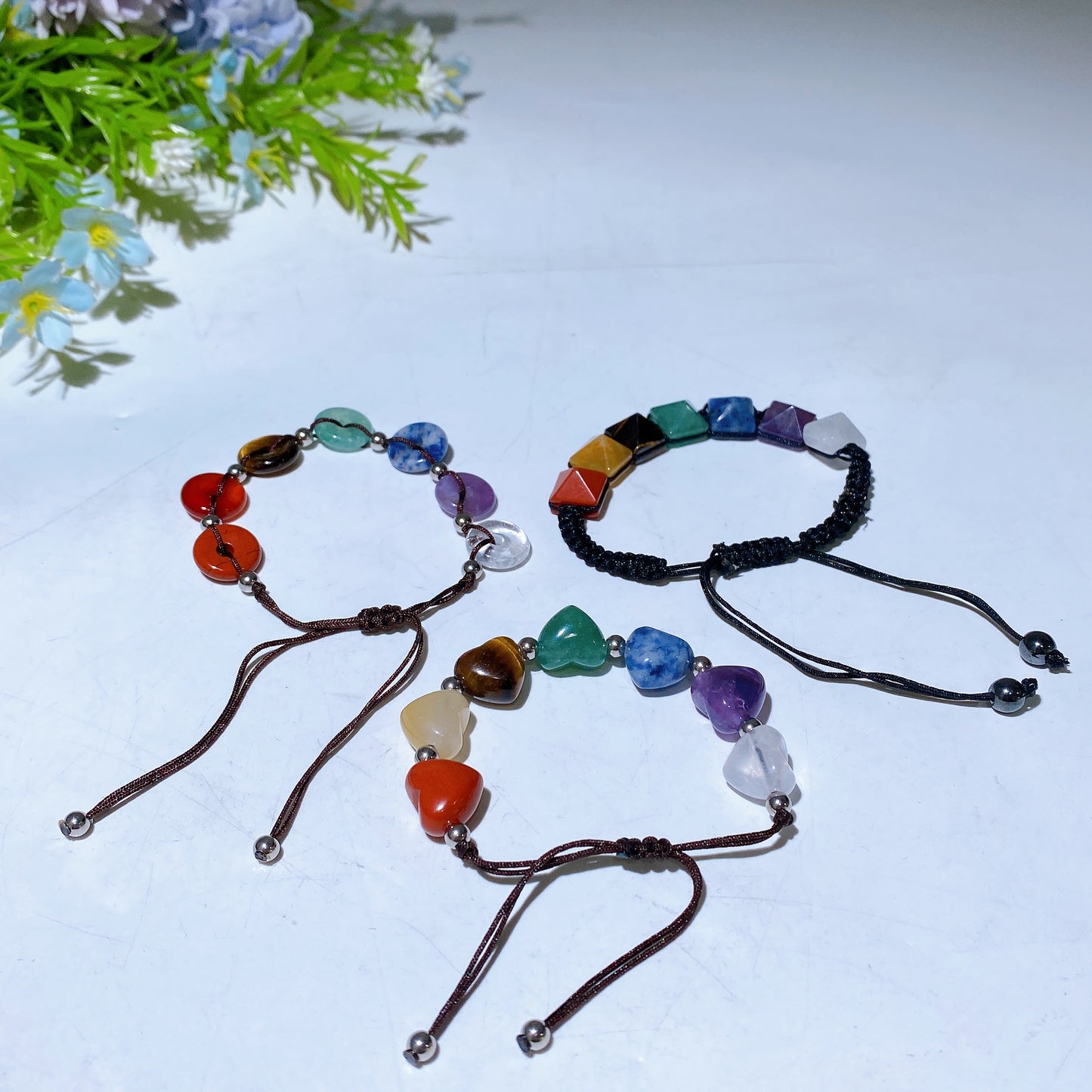Adjustable Chakra Crystal Bracelet Crystal Healing Bulk Wholesale