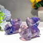 2.3" Fluorite Cheshire Cat Carvings Bulk Wholesale