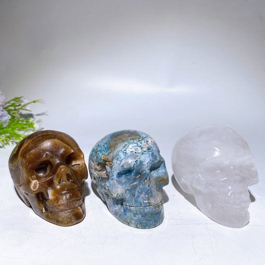 3.4"-3.7" Crystal Skull Carving Crystal Healing Bulk Wholesale