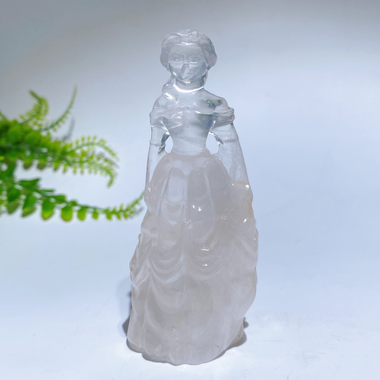 3.9" Natural Crystal Princess Carving Crystal Healing Bulk Wholesale
