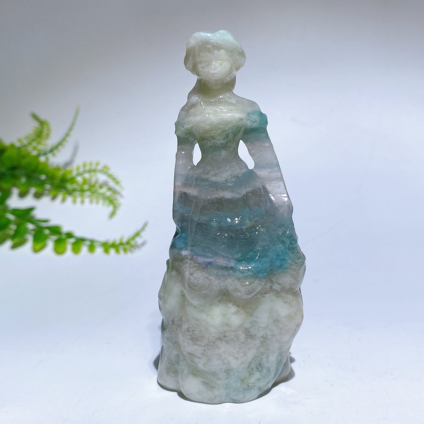 3.9" Natural Crystal Princess Carving Crystal Healing Bulk Wholesale