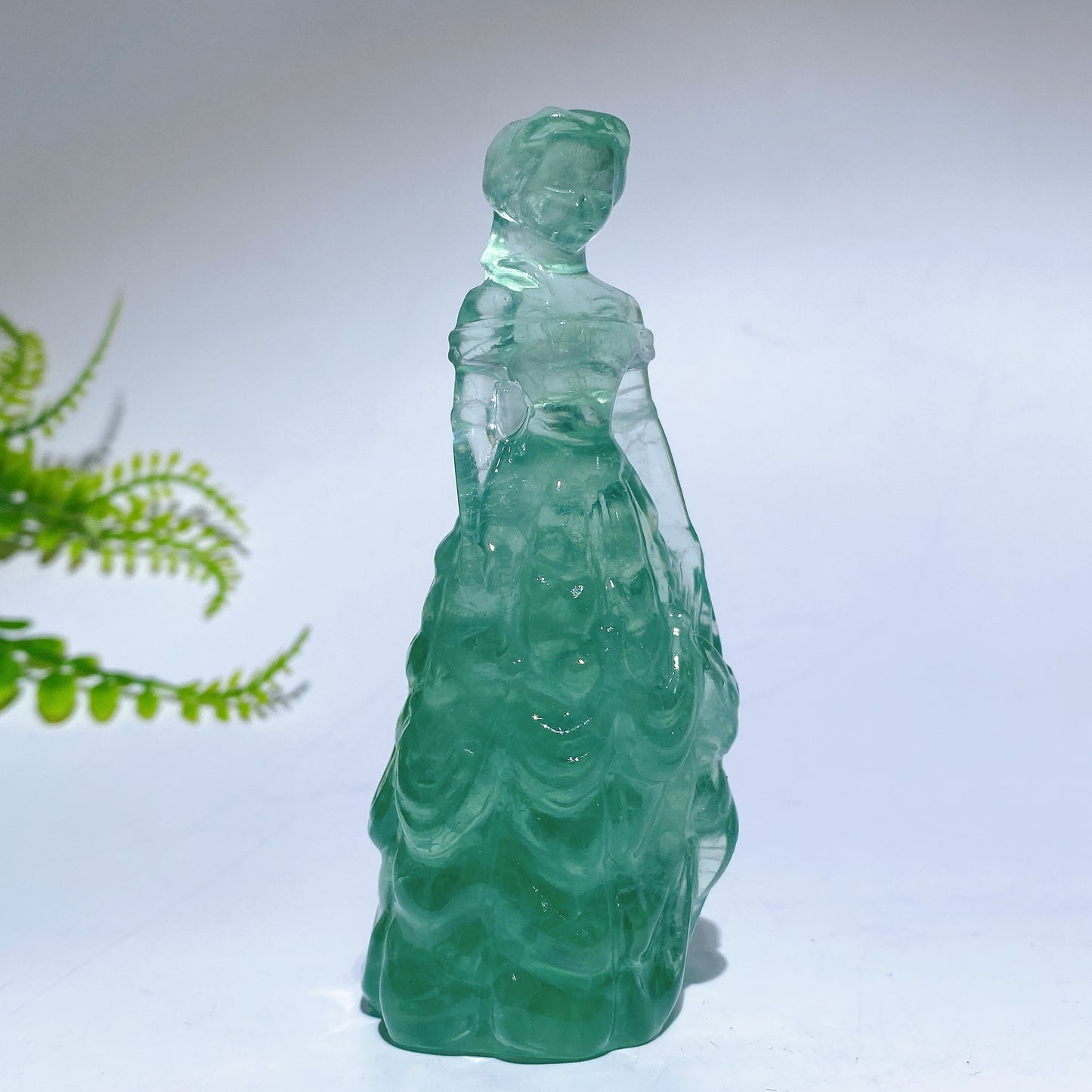 3.9" Natural Crystal Princess Carving Crystal Healing Bulk Wholesale