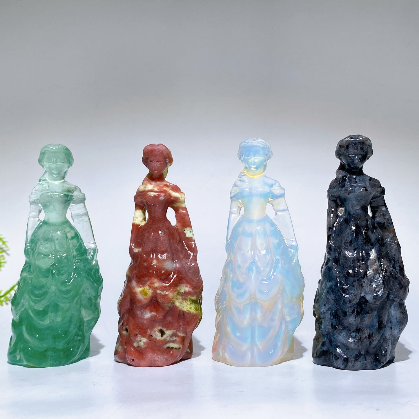3.9" Natural Crystal Princess Carving Crystal Healing Bulk Wholesale