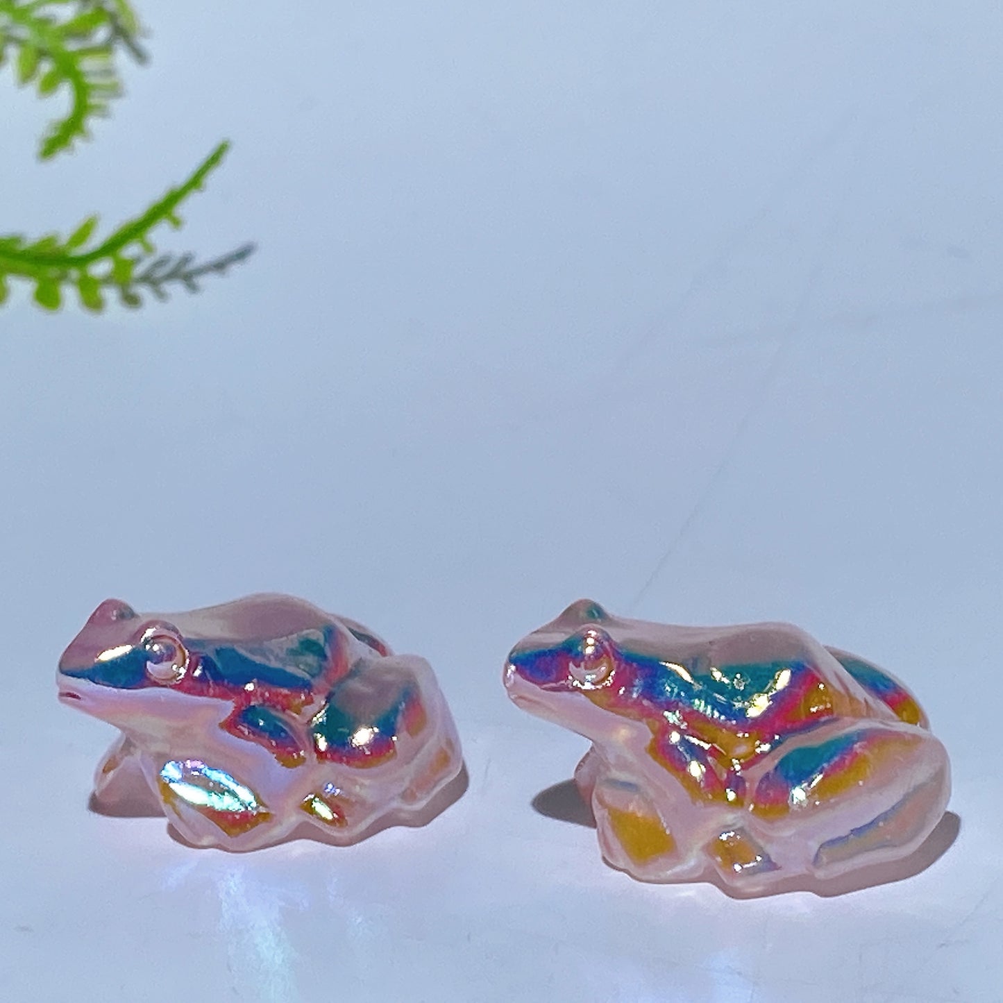 1.1" Aura Crystal Frog Carving Crystal Healing Bulk Wholesale