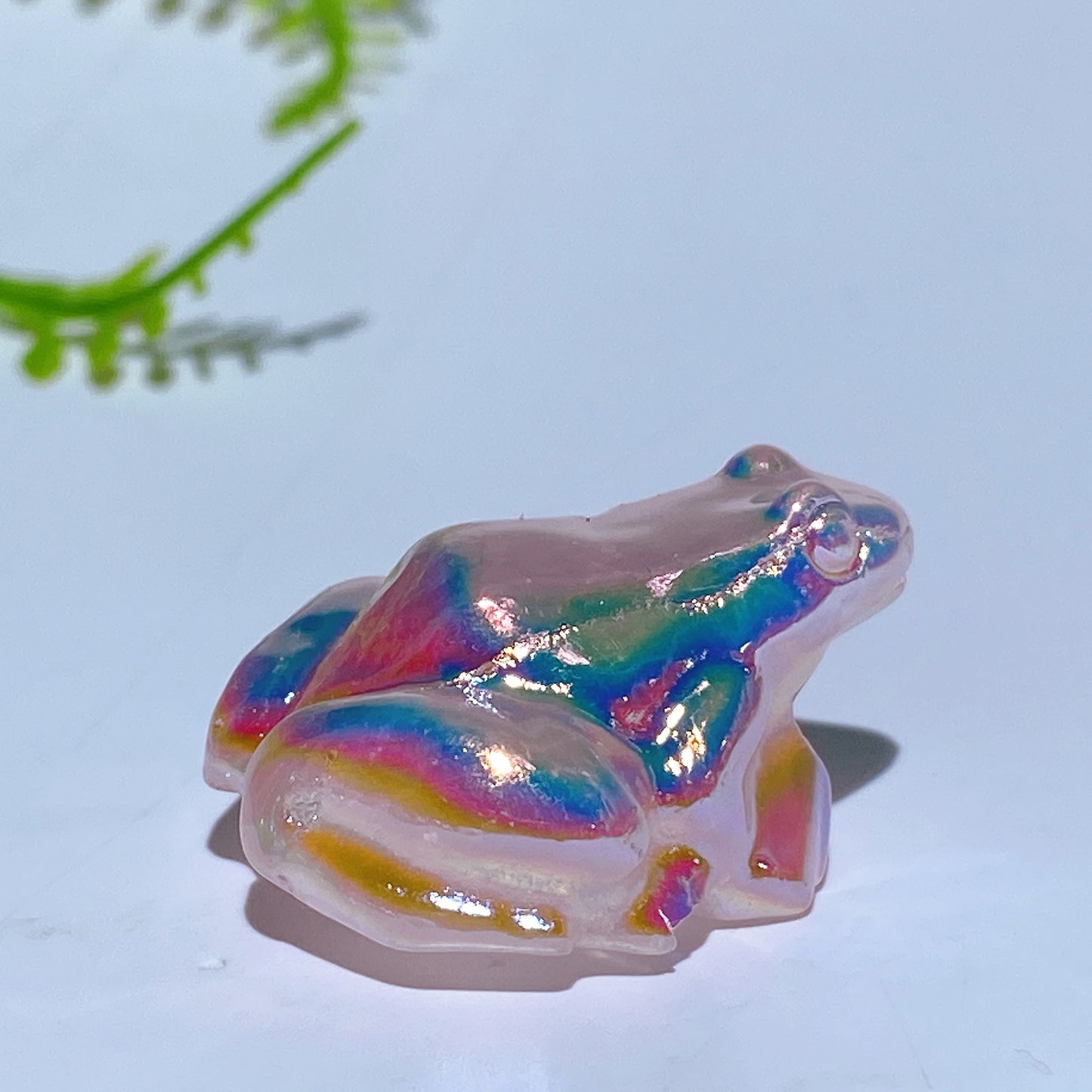 1.1" Aura Crystal Frog Carving Crystal Healing Bulk Wholesale