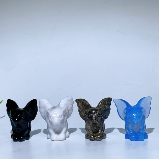 1.2" Natural Carystal Gargoyle Carving Crystal Healing Bulk Wholesale
