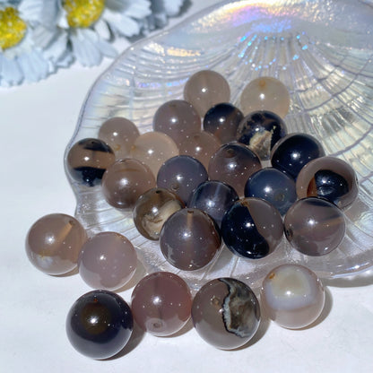 15-25mm UV Reactive Volcanic Agate Spheres Bulk Wholesale