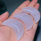 2.2"-2.4" UV Reactive Pink Calcite Heart Moon Palm Bulk Wholesale