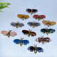 2.2" Crystal Natural Bee Carving with Metal Body Crystal Healing Bulk Wholesale