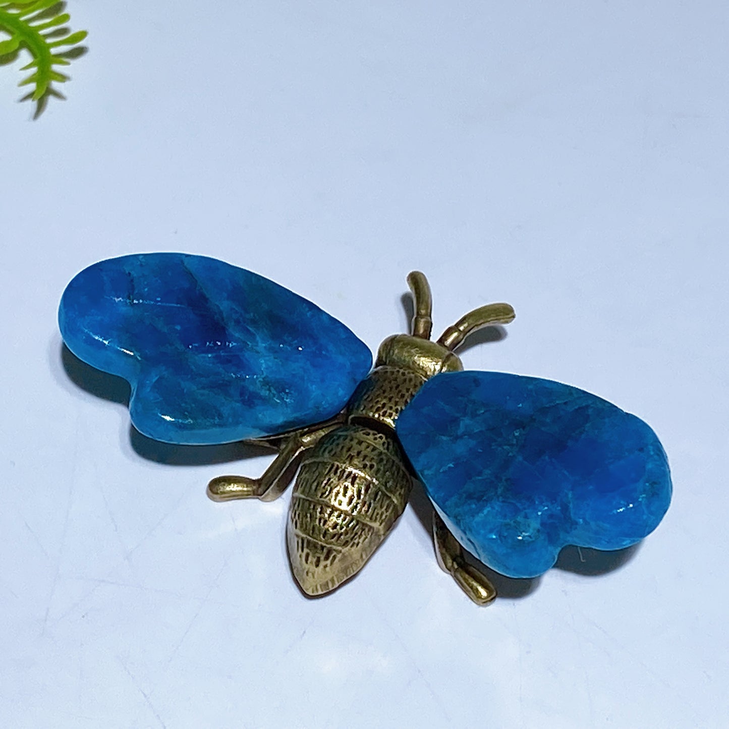 2.2" Crystal Natural Bee Carving with Metal Body Crystal Healing Bulk Wholesale