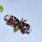 2.2" Crystal Natural Bee Carving with Metal Body Crystal Healing Bulk Wholesale