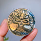 1.9" Natural Labradorite Life Tree Round Slab Crystal Healing Bulk Wholesale