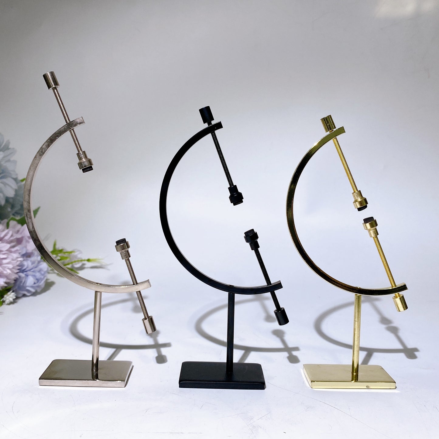 15cm Adjustable Metal Tellurion Design Stand Crystal Healing Bulk Wholesale