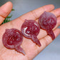 2.0" Natural Rose Quartz Labradorite Fairy Carving Crystal Healing Bulk Wholesale