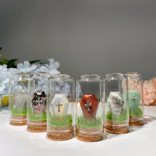 2.6" Mixed Crystal Coffine Tombstone Free Form Bulk Wholesale