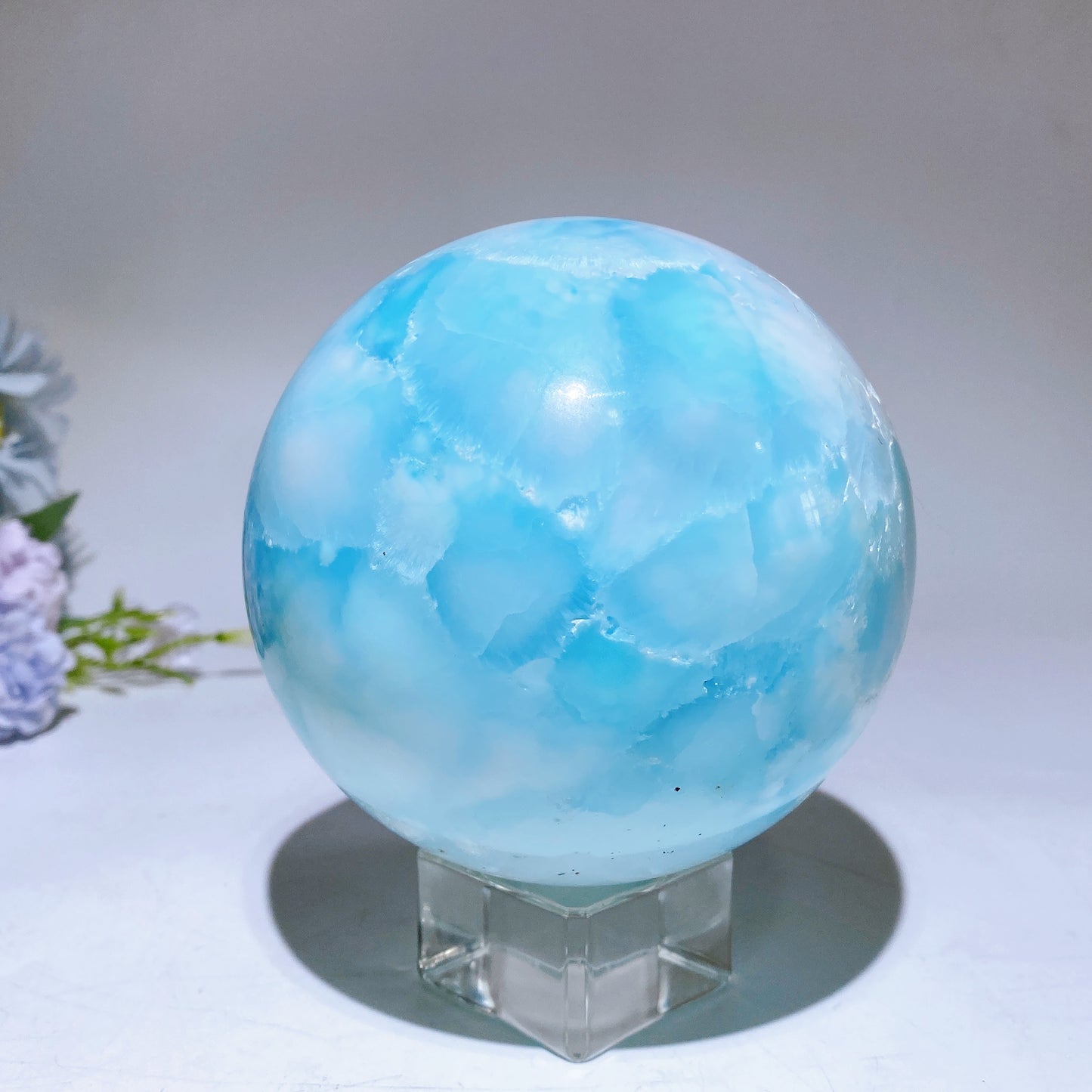 10.5cm Large Unique Hemimorphite Sphere Crystal Healing Bulk Wholesale