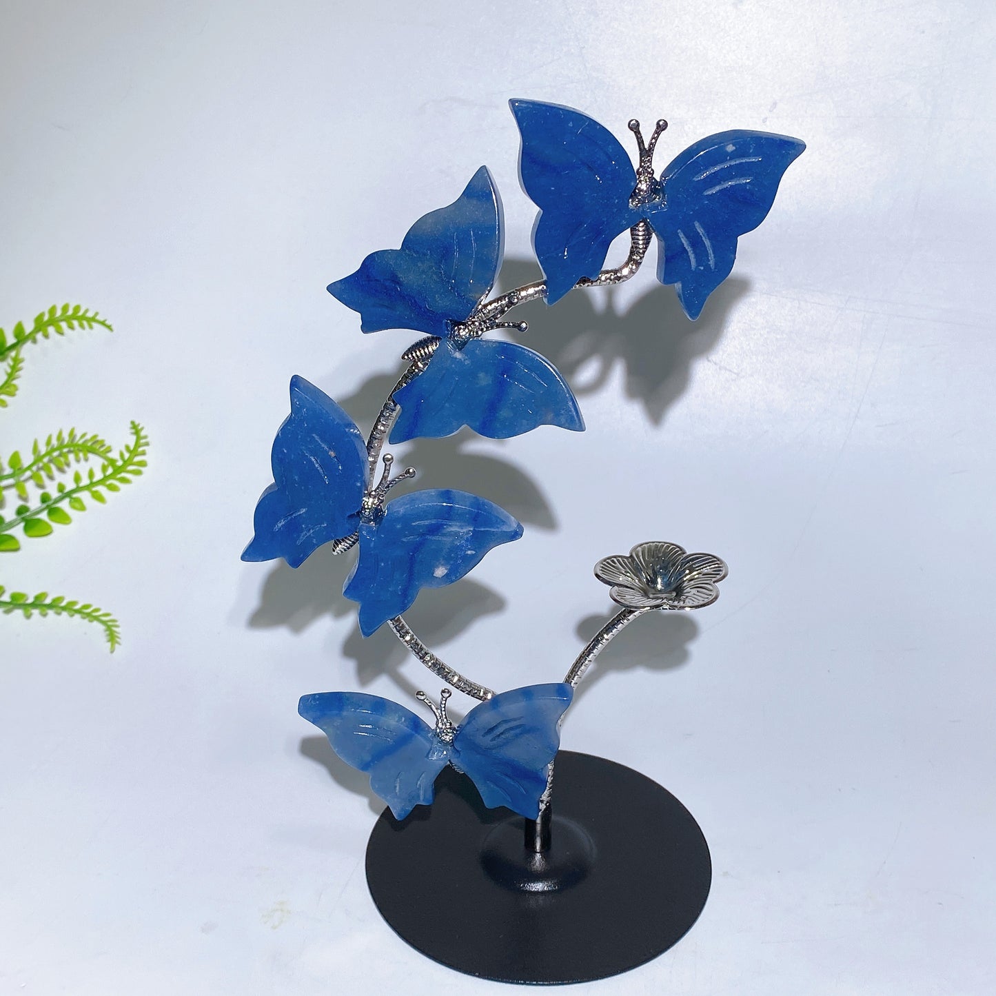 21cm Natrual Butterflies Sphere Holder Crystal Healing Bulk Wholesale