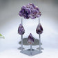 Natural Crystal Cloud Raindrop Carving with Stand Free Form Crystal Healing Bulk Wholesale