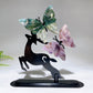 Natural Crystal Butterflies with Metal Deer Free Form Crystal Healing Bulk Wholesale