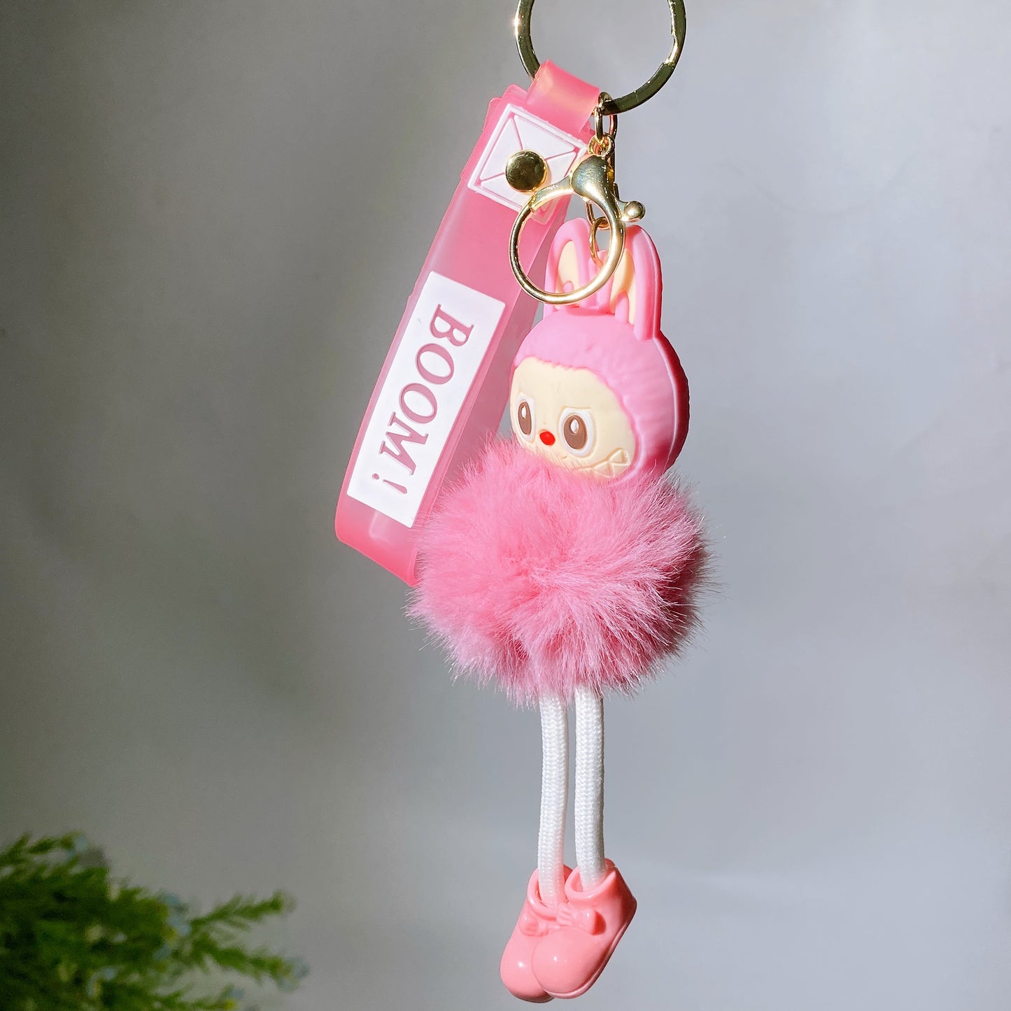Resin Plush Labubu Key Chain Crystal Healing Bulk Wholesale