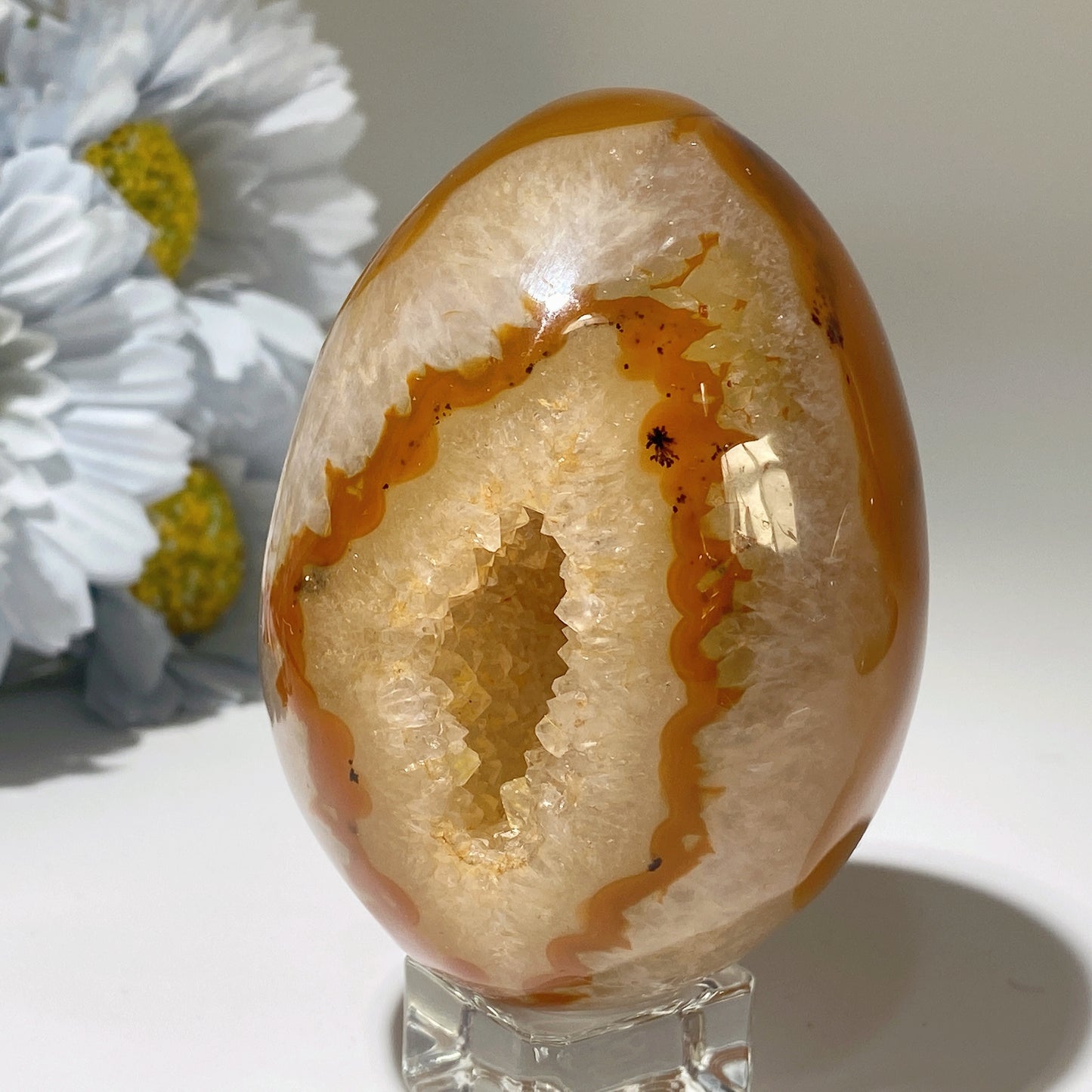 3.0"-4.0" Unique Druzy Agate Egg Bulk Wholesale