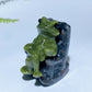 1.6" Natural Crystal Frog in Chair Carving Crystal Healing Bulk Wholesale
