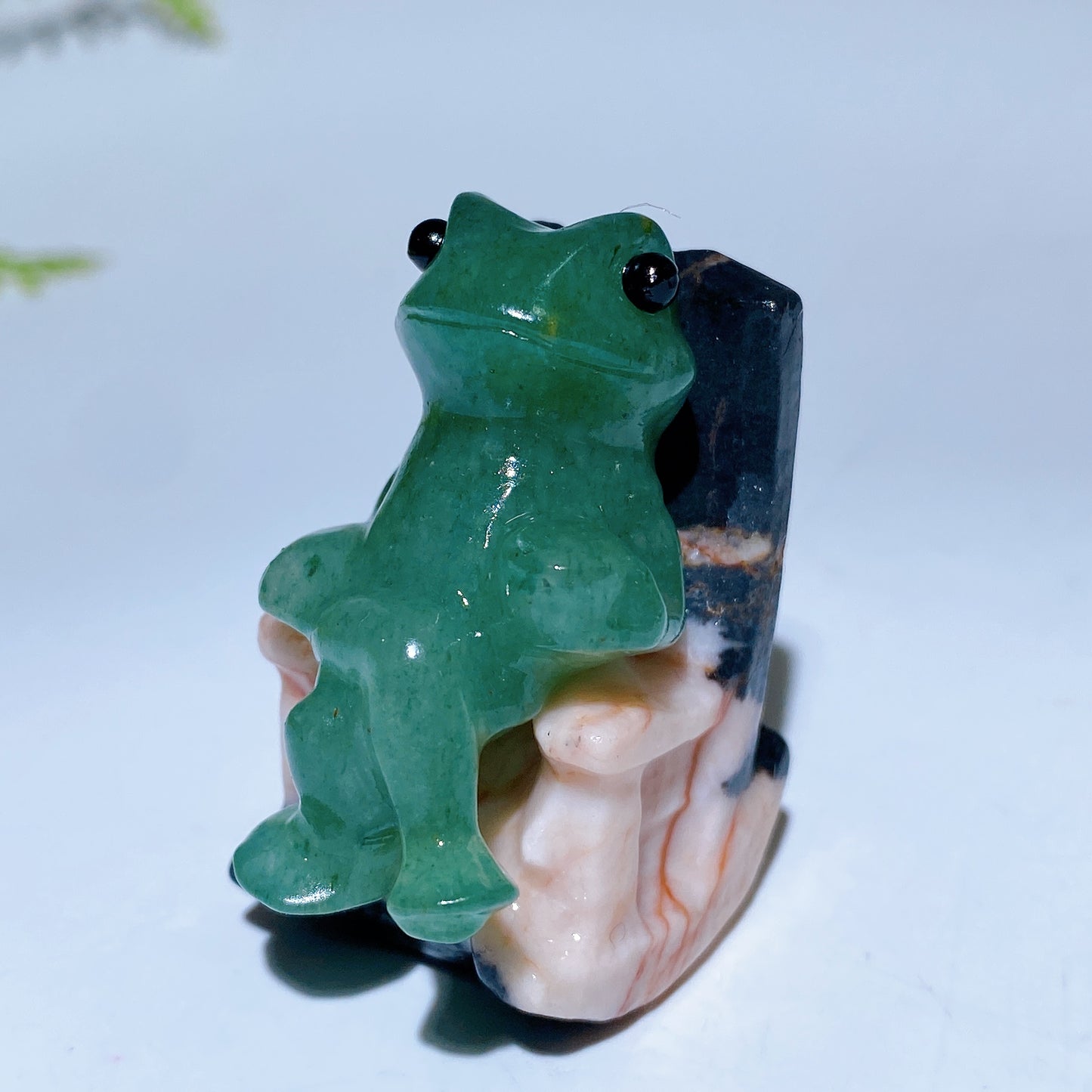 1.6" Natural Crystal Frog in Chair Carving Crystal Healing Bulk Wholesale