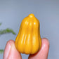 1.2" Natural Yellow Jade Pumpkin Vegetable Carving Crystal Healing Bulk Wholesale