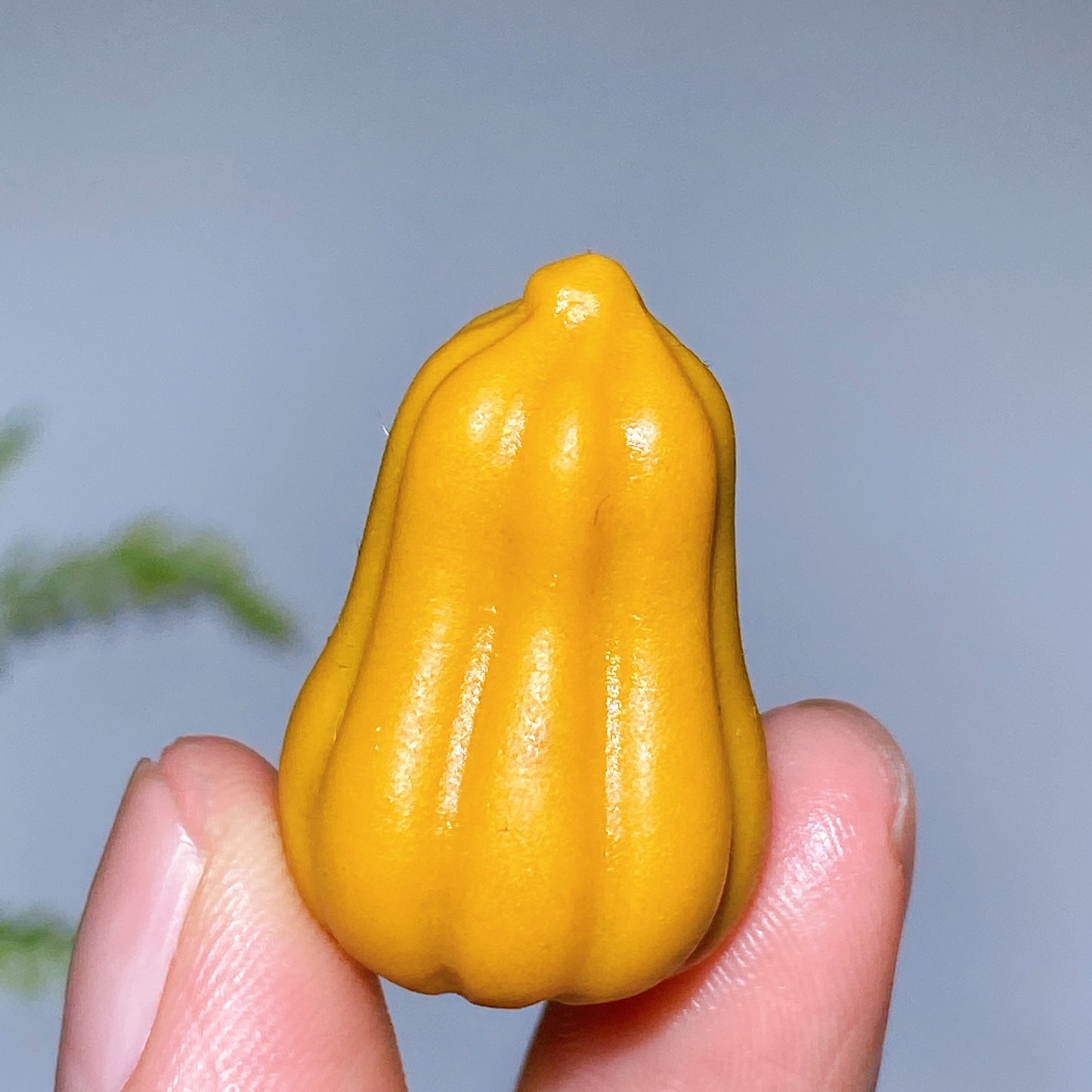 1.2" Natural Yellow Jade Pumpkin Vegetable Carving Crystal Healing Bulk Wholesale