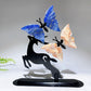 Natural Crystal Butterflies with Metal Deer Free Form Crystal Healing Bulk Wholesale