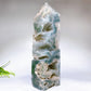 Large Unique Natural Druzy Moss Agate Tower Cryrstal Healing Bulk Wholesale