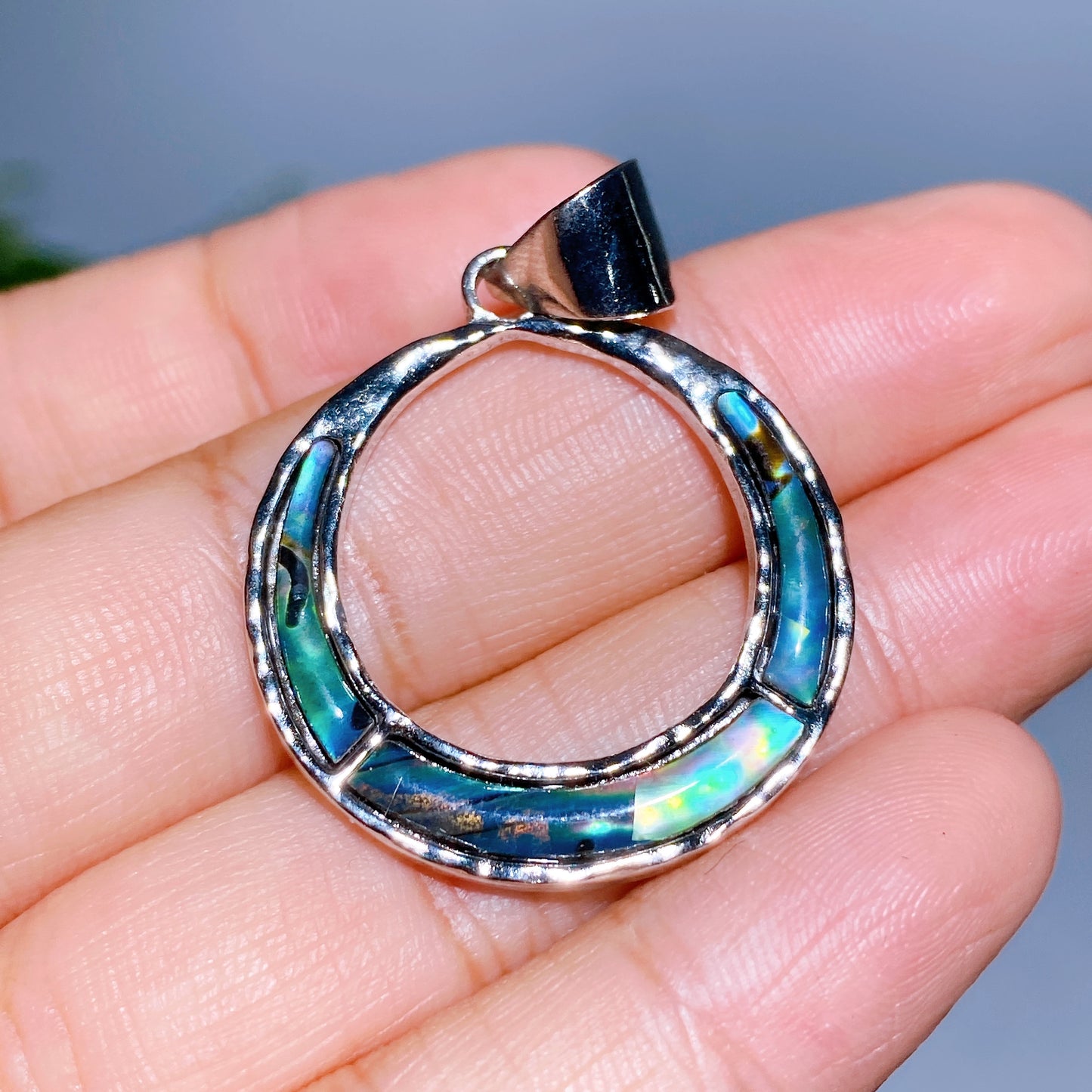 Abalone Shell Pendant Crystal Healing Bulk Wholesale