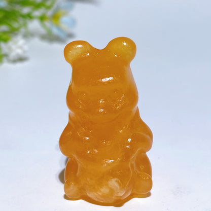 1.2"-1.7" Crystal 'Winnie the Pooh' Character Carving Crystal Healing Bulk Wholesale
