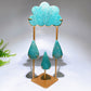 Natural Crystal Cloud Raindrop Carving with Stand Free Form Crystal Healing Bulk Wholesale
