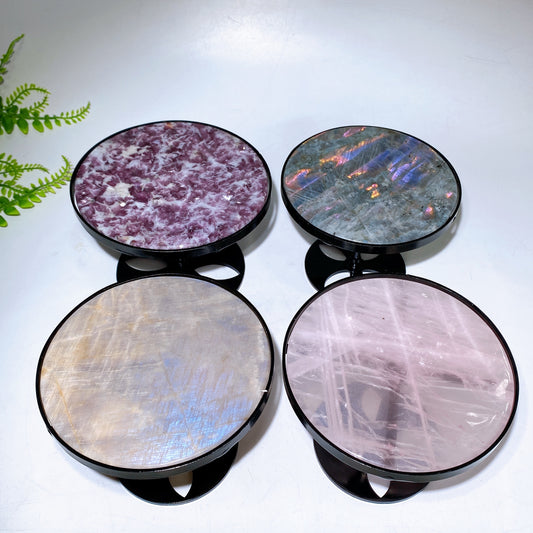 4.6"-5.0" Natural Table with Metal Holder Crystal Healing Bulk Wholesale