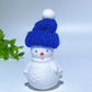 2.2" White Jade Snowman Carving with Cap Crystal Healing Bulk Wholesale