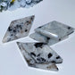 3.0"-4.0" Black Moon Stone Rhombus Slab Bulk Wholesale