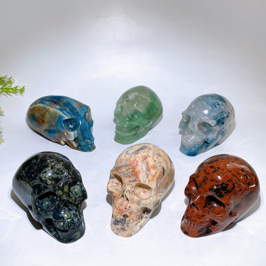 Unique Hand Carved Natural Crystal Skull Crystal Healing Bulk Wholesale