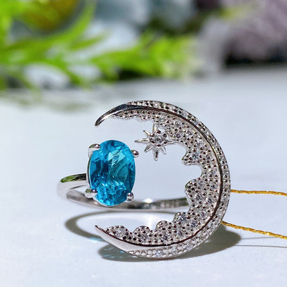 S925 Crystal Ring Crystal Healing Bulk Wholesale