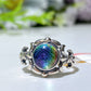 S925 Aura Gibeon Meterite Ring Crystal Healing Bulk Wholesale
