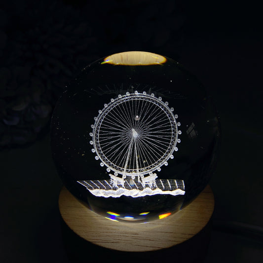 6cm Inner Carvings Crystal Glass Sphere Bulk Wholesale