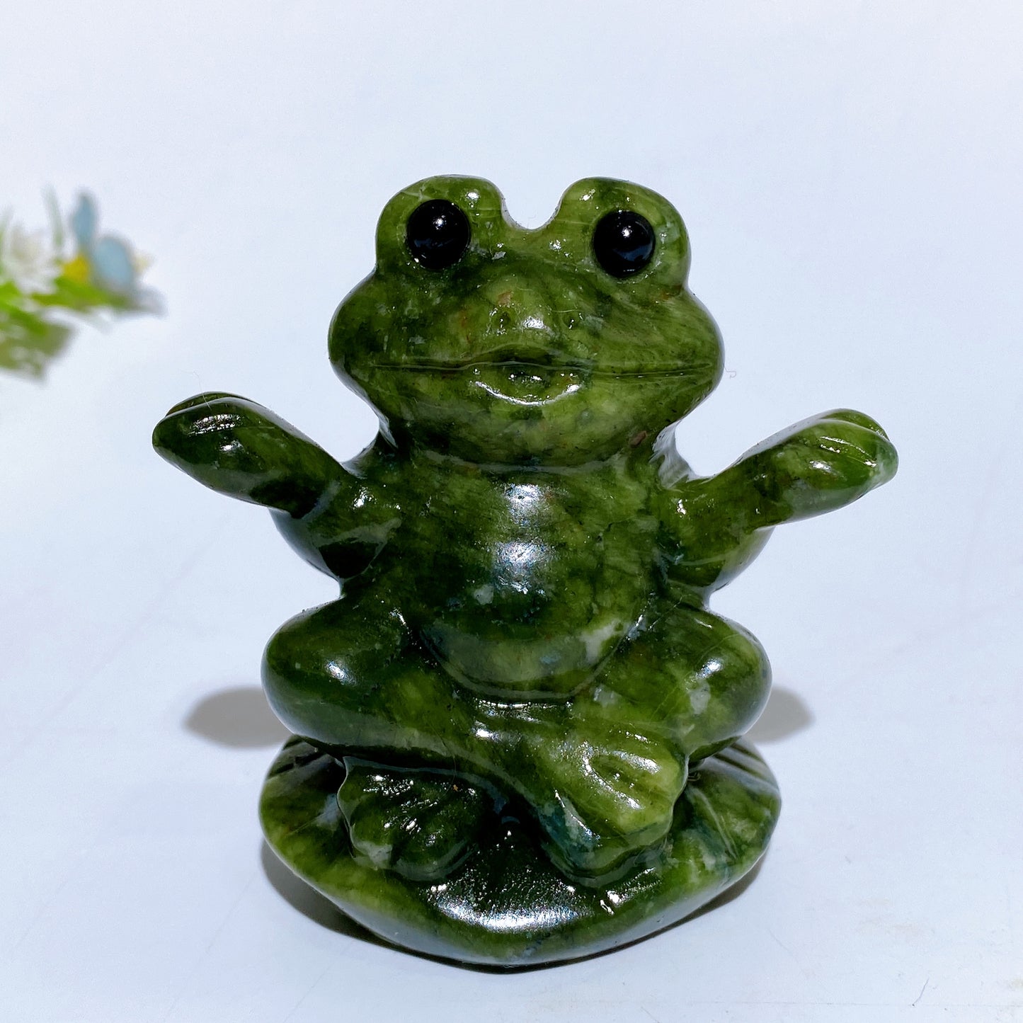 2.4" Serpentine Frog Carving Crystal Healing Bulk Wholesale