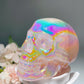 3.1" Aura Rose Quartz Skull Carvings Bulk Wholesale