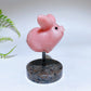 1.6" Natural Crystal Pig Carving with Spring Yooperlite Base Crystal Healing Bulk Wholesale