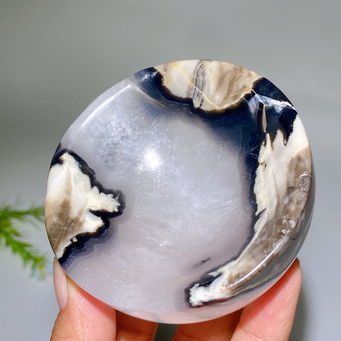 3.0" Volcanic Agate Bowl Carving Crystal Healing Bulk Wholesale