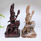 6.2" Natural Crystal Hecate with Wolf Carving Crystal Healing Bulk Wholesale