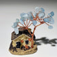 2.3" Resin House with Mixed Crystal Chips Treasure Tree Decor Free Form Bulk Wholesale